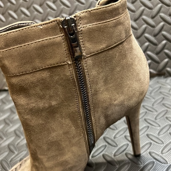 SAM EDELMAN /Suede Peep-Toe Bootie - Picture 4 of 6